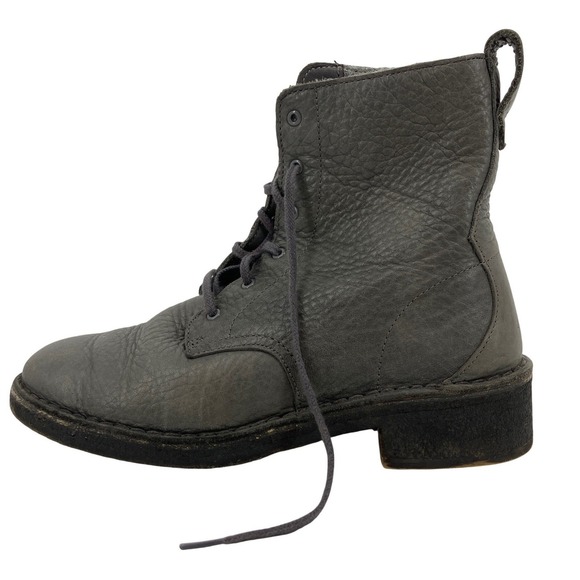 Clarks Originals Shoes - Clarks Originals Desert Mali Boots Women 8.5 Gray Leather Crepe Sole Combat